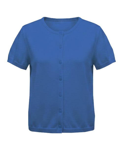 coca（coca）（コカ）の「フロントボタンニットトップス（ニット/セーター・レディース・ブルー/ホワイト・L/M/S/XL）」の19枚目の写真