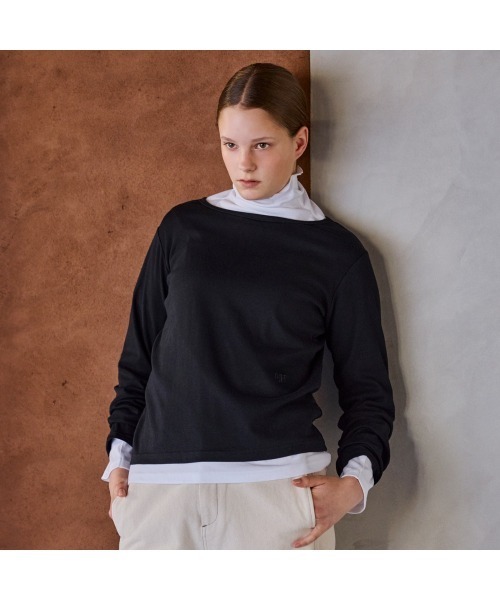COMMON+HAUS(コモンハウス)の「レイヤードカットソー(2枚組)(その他トップス・レディース・グリーン/ホワイト/ブラック・M/L)」の12枚目の写真