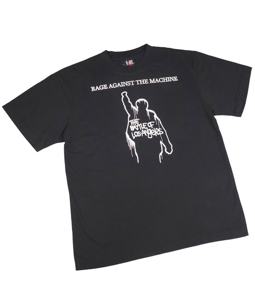 giant Vintage(ジャイアントヴィンテージ)の「【GIANT01】【Giant Vintage/ジャイアント ヴィンテージ】RAGE AGAINST THE MACHINE THE BATTLE OF LOS ANGELES SCREEN PRINT OVERSIZED BOX SILHOUETTE T-SHIRTS(Tシャツ/カットソー・メンズ・ブラック系その他・LARGE/MEDIUM/SMALL)」の2枚目の写真
