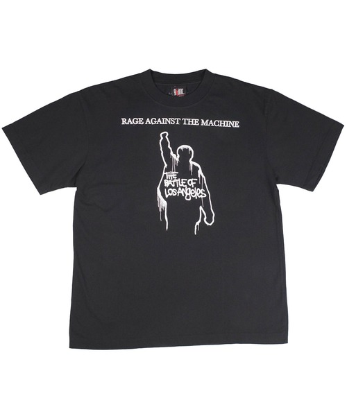 giant Vintage(ジャイアントヴィンテージ)の「【GIANT01】【Giant Vintage/ジャイアント ヴィンテージ】RAGE AGAINST THE MACHINE THE BATTLE OF LOS ANGELES SCREEN PRINT OVERSIZED BOX SILHOUETTE T-SHIRTS(Tシャツ/カットソー・メンズ・ブラック系その他・LARGE/MEDIUM/SMALL)」の3枚目の写真