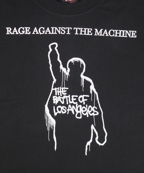 giant Vintage(ジャイアントヴィンテージ)の「【GIANT01】【Giant Vintage/ジャイアント ヴィンテージ】RAGE AGAINST THE MACHINE THE BATTLE OF LOS ANGELES SCREEN PRINT OVERSIZED BOX SILHOUETTE T-SHIRTS(Tシャツ/カットソー・メンズ・ブラック系その他・LARGE/MEDIUM/SMALL)」の6枚目の写真