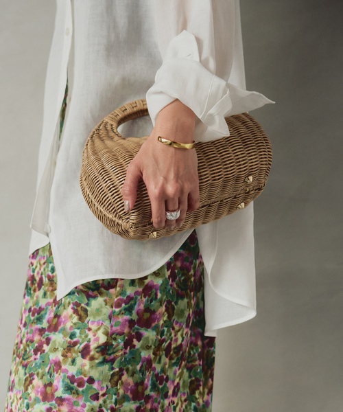 capaf（カパフ）の「CAPAF カパフ 別注 Bag Mini 11371/S（かごバッグ・レディース・ブラウン・FREE）」の10枚目の写真