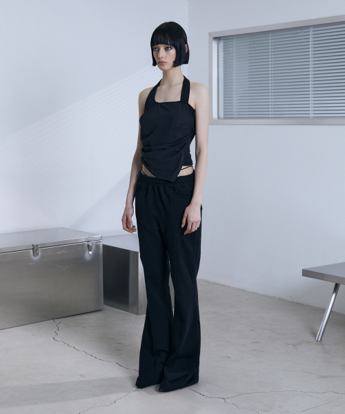 VOONT（ブント）の「Low-Rise String Bootcut Pants (BLACK)（スウェットパンツ・レディース・ブラック・OS）」の10枚目の写真
