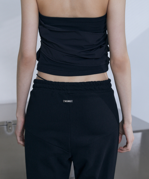 VOONT（ブント）の「Low-Rise String Bootcut Pants (BLACK)（スウェットパンツ・レディース・ブラック・OS）」の13枚目の写真
