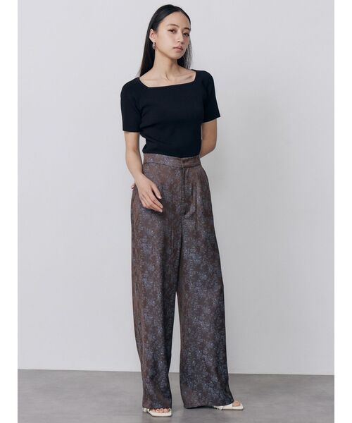 MURUA(ムルーア)の「ジャカードイージーパンツ 夏服(その他パンツ・レディース・ブラウン/マスタード・FREE)」の13枚目の写真