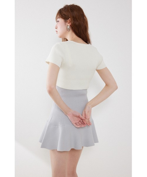 rienda（リエンダ）の「フロントリボンカーデセットニットミニワンピース　春服 夏服（ワンピース・レディース・ブラウン系その他2/ブルー系その他/ベージュ系その他・FREE）」の20枚目の写真