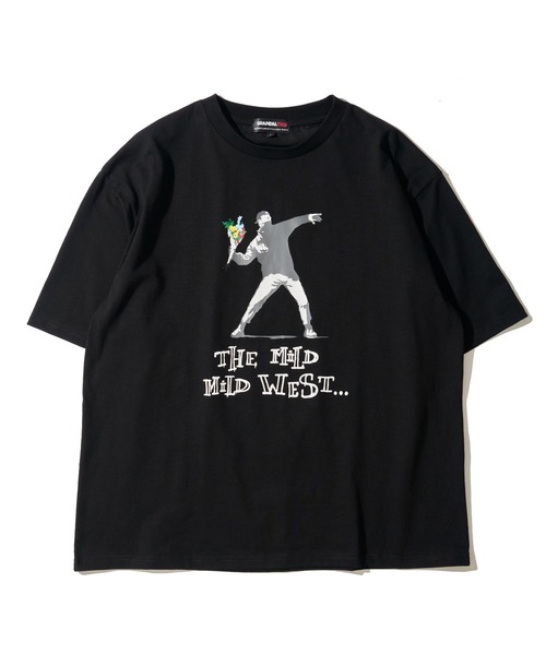 TETE HOMME(テットオム)の「【BRANDALISED/ブランダライズド】冷感スラブ天竺 プリントクルーネックTシャツ(Tシャツ/カットソー・メンズ・アイボリー/ブラウン/ブラック・MEDIUM/LARGE/X-LARGE)」の2枚目の写真