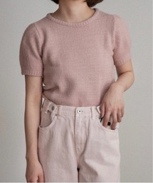 lawgy | shoulder tuck round neck knit t / ショルダータックラウンドネックニットt(ニット/セーター)