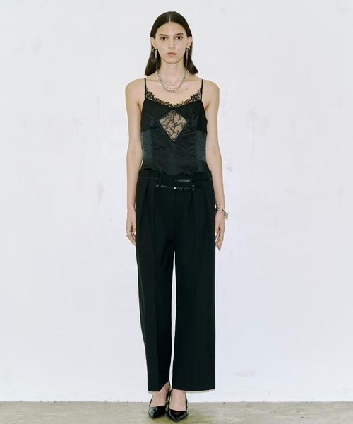 JOSE MOON(ジョゼムーン)の「LACE TLIM JUMP SUITS/レーストリムジャンプスーツ(つなぎ/オールインワン・レディース・ブラック・38/36)」の15枚目の写真