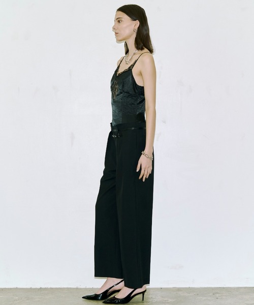 JOSE MOON(ジョゼムーン)の「LACE TLIM JUMP SUITS/レーストリムジャンプスーツ(つなぎ/オールインワン・レディース・ブラック・38/36)」の3枚目の写真