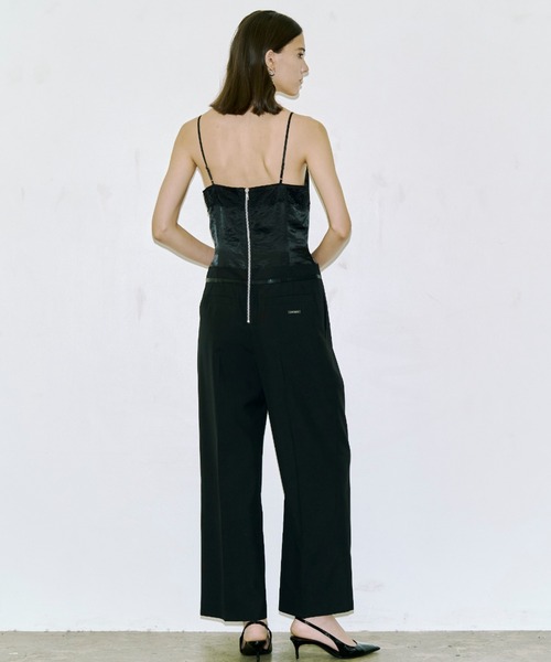 JOSE MOON(ジョゼムーン)の「LACE TLIM JUMP SUITS/レーストリムジャンプスーツ(つなぎ/オールインワン・レディース・ブラック・38/36)」の4枚目の写真