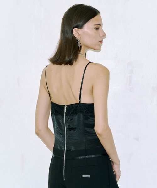 JOSE MOON(ジョゼムーン)の「LACE TLIM JUMP SUITS/レーストリムジャンプスーツ(つなぎ/オールインワン・レディース・ブラック・38/36)」の7枚目の写真