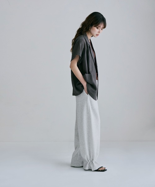 etoll.(エトル)の「サマースウェットサイドドロストパンツ 夏服(スウェットパンツ・レディース・ブラウン/杢グレー/ブラック/オートミール・M)」の22枚目の写真