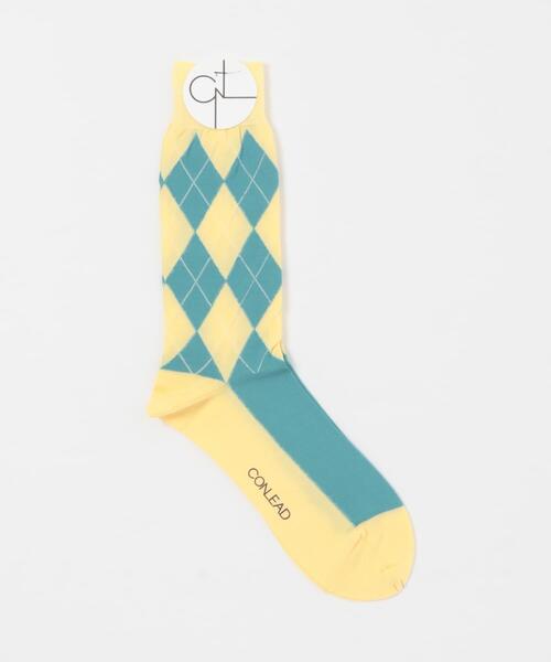 CONLEAD(コンリード)の「CONLEAD ARGYLE(ソックス/靴下・メンズ・グレー系その他/ブラウン系その他/イエロー系その他/ホワイト系その他/レッド/ラベンダー・FREE)」の6枚目の写真