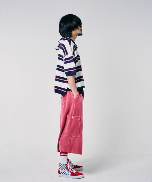 EFFECTEN(エフェクテン)の「【EFFECTEN】Slab knit border half zip hoodie(ニット/セーター・メンズ・ブルー系その他/グレー系その他・MEDIUM/LARGE)」の8枚目の写真