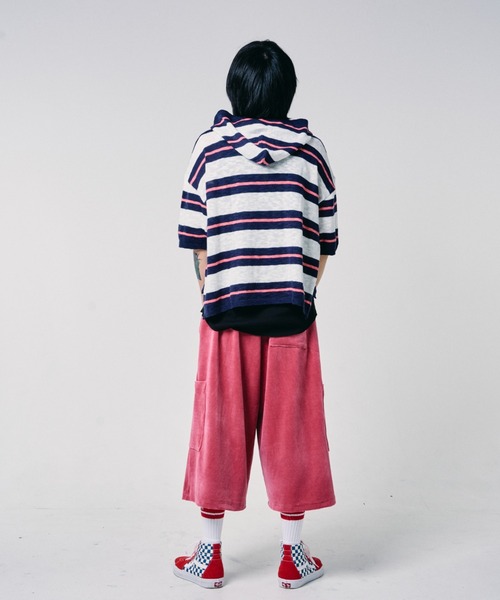EFFECTEN(エフェクテン)の「【EFFECTEN】Slab knit border half zip hoodie(ニット/セーター・メンズ・ブルー系その他/グレー系その他・MEDIUM/LARGE)」の13枚目の写真