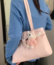 フェイクレザーシンプルワンハンドバック カジュアルハンドバック
