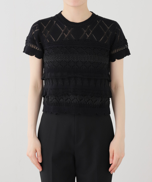 ODAKHA(オダカ)の「【ODAKHA / オダカ】crazy short knit basque(ニット/セーター・レディース・ホワイト/ブラック・FREE)」の11枚目の写真