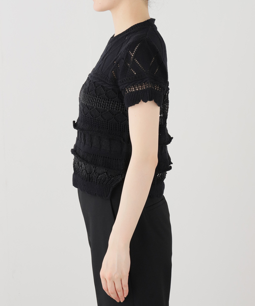 ODAKHA(オダカ)の「【ODAKHA / オダカ】crazy short knit basque(ニット/セーター・レディース・ホワイト/ブラック・FREE)」の10枚目の写真