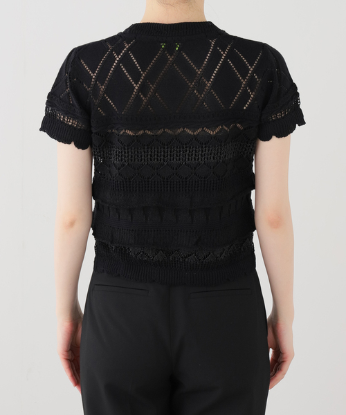 ODAKHA(オダカ)の「【ODAKHA / オダカ】crazy short knit basque(ニット/セーター・レディース・ホワイト/ブラック・FREE)」の9枚目の写真