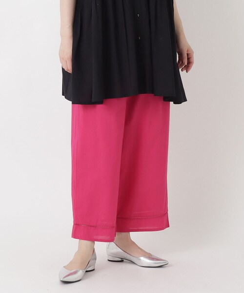 one'sterrace（ワンズテラス）の「【リンネル7月号掲載】はしごレース コットンペチパンツ（その他パンツ・レディース・ブラック系8/ピンク系9/アイボリー系8/グリーン系その他6・02）」の20枚目の写真