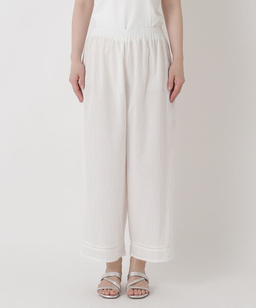 one'sterrace（ワンズテラス）の「【リンネル7月号掲載】はしごレース コットンペチパンツ（その他パンツ・レディース・ブラック系8/ピンク系9/アイボリー系8/グリーン系その他6・02）」の18枚目の写真