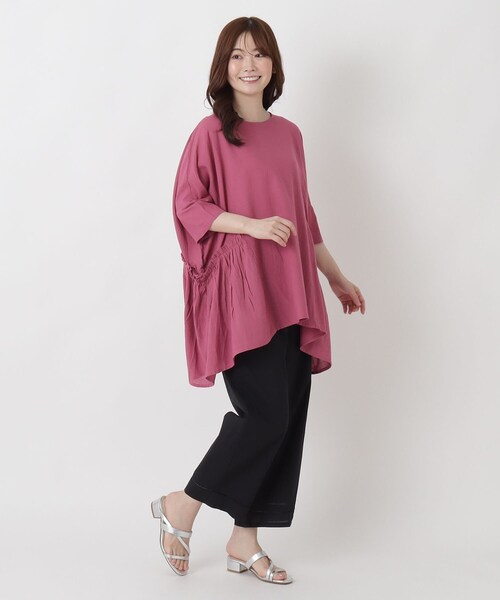 one'sterrace（ワンズテラス）の「【リンネル7月号掲載】はしごレース コットンペチパンツ（その他パンツ・レディース・ブラック系8/ピンク系9/アイボリー系8/グリーン系その他6・02）」の11枚目の写真