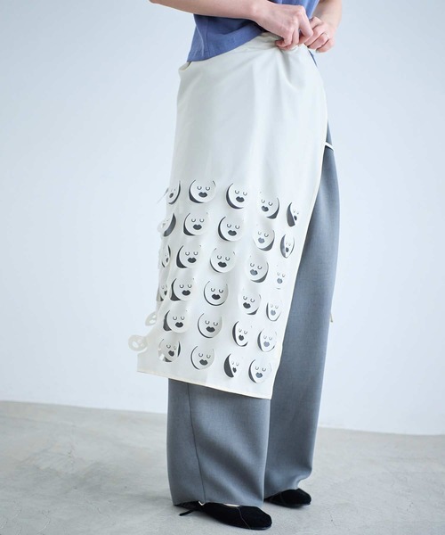 I am I in fact...（アイアムアイインファクト）の「LOL Wrap Skirt（スカート・レディース・ブラック/ブルー/アイボリー・FREE）」の5枚目の写真