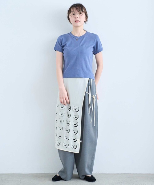 I am I in fact...（アイアムアイインファクト）の「LOL Wrap Skirt（スカート・レディース・ブラック/ブルー/アイボリー・FREE）」の6枚目の写真