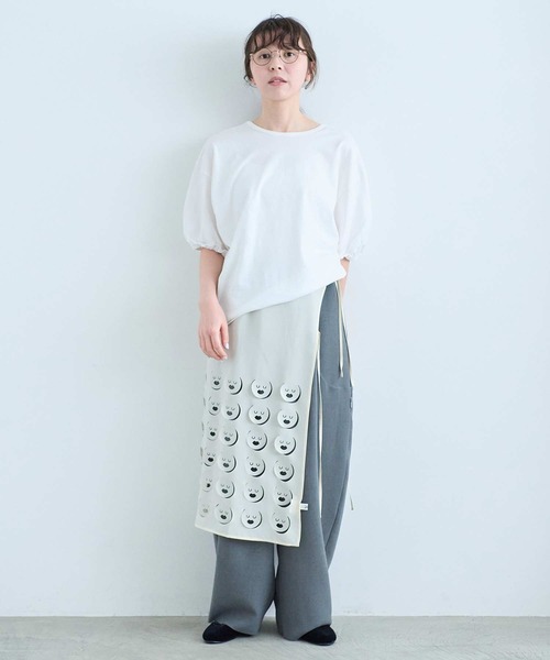 I am I in fact...（アイアムアイインファクト）の「LOL Wrap Skirt（スカート・レディース・ブラック/ブルー/アイボリー・FREE）」の11枚目の写真