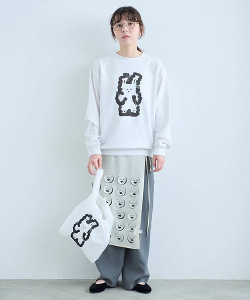 I am I in fact...（アイアムアイインファクト）の「LOL Wrap Skirt（スカート・レディース・ブラック/ブルー/アイボリー・FREE）」の13枚目の写真