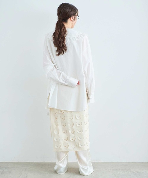 I am I in fact...（アイアムアイインファクト）の「LOL Wrap Skirt（スカート・レディース・ブラック/ブルー/アイボリー・FREE）」の16枚目の写真