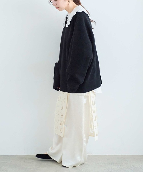 I am I in fact...（アイアムアイインファクト）の「LOL Wrap Skirt（スカート・レディース・ブラック/ブルー/アイボリー・FREE）」の19枚目の写真