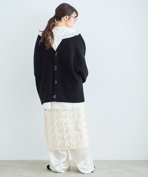 I am I in fact...（アイアムアイインファクト）の「LOL Wrap Skirt（スカート・レディース・ブラック/ブルー/アイボリー・FREE）」の20枚目の写真