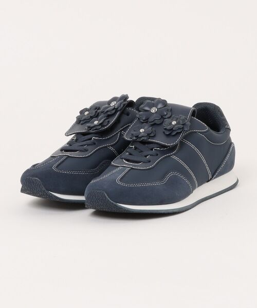 MICHAEL KORS(マイケルコース)の「ESSEX エンブリッシュ ミックスメディア スニーカー(スニーカー・レディース・ネイビー・6.5/6)」の1枚目の写真