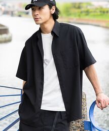 CRAFT STANDARD BOUTIQUE | 接触冷感/吸水速乾/UVカット Fluxaire オーバーサイズレギュラーカラーシャツ(シャツ/ブラウス)