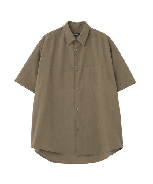 CRAFT STANDARD BOUTIQUE(クラフトスタンダードブティック)の「接触冷感/吸水速乾/UVカット Fluxaire オーバーサイズレギュラーカラーシャツ(シャツ/ブラウス・メンズ・ブラック/チャコールグレー/グレイッシュベージュ/ネイビー・L/M)」の12枚目の写真