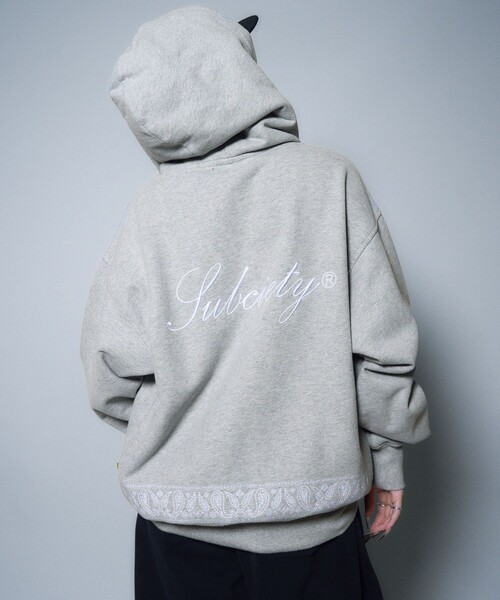 Subciety（サブサエティ）の「Emboidery bandanna hoodie（ベスト・メンズ・グレー/ブラック・SMALL/MEDIUM/LARGE/X-LARGE）」の20枚目の写真