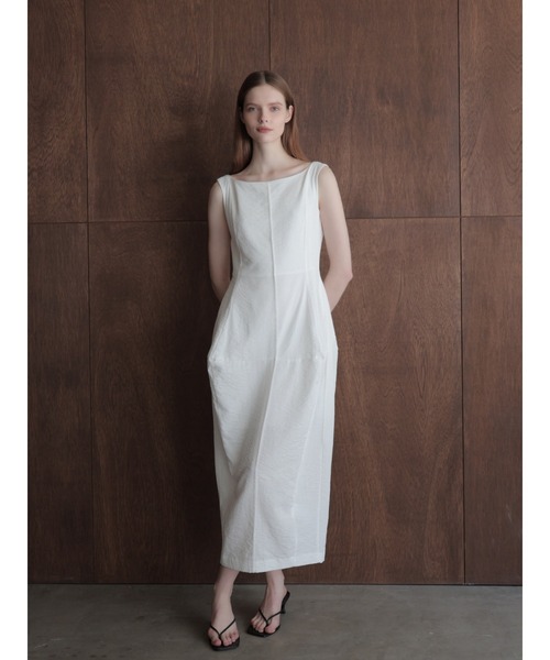celon(セロン)の「allure silhouette slinky maxi dress(ワンピース・レディース・ブラウン/アイボリー・FREE)」の11枚目の写真
