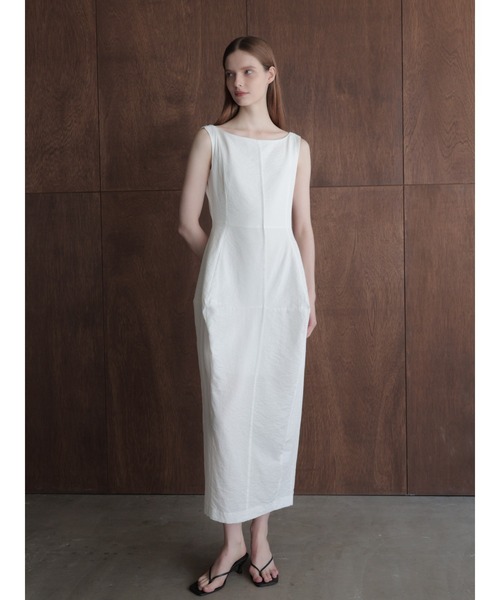 celon(セロン)の「allure silhouette slinky maxi dress(ワンピース・レディース・ブラウン/アイボリー・FREE)」の10枚目の写真