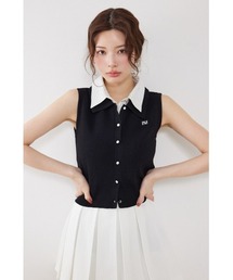 シャツレイヤードライクニットベスト 夏服