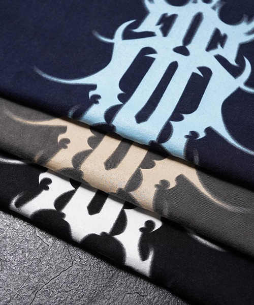RIPPER(リッパー)の「【RIPPER】硫化天竺 トライバル ロゴ Tシャツ / Sulfurized Cotton Tribal Logo T-Shirt(Tシャツ/カットソー・メンズ・ネイビー/グレー/ブラック・S/M/L)」の21枚目の写真