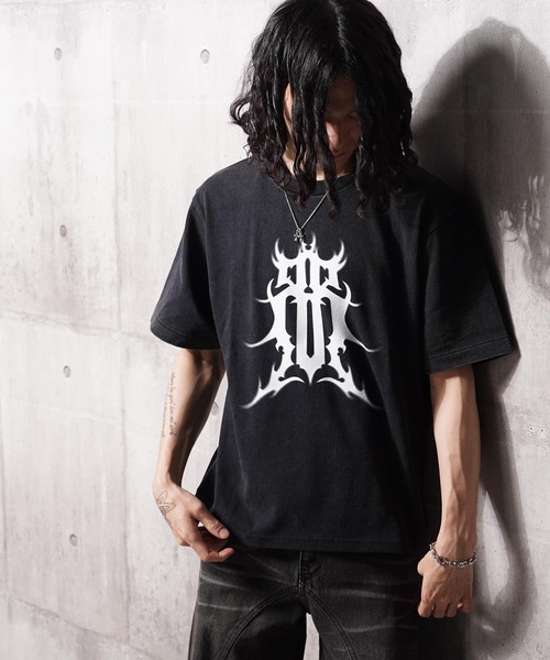 RIPPER(リッパー)の「【RIPPER】硫化天竺 トライバル ロゴ Tシャツ / Sulfurized Cotton Tribal Logo T-Shirt(Tシャツ/カットソー・メンズ・ネイビー/グレー/ブラック・S/M/L)」の13枚目の写真