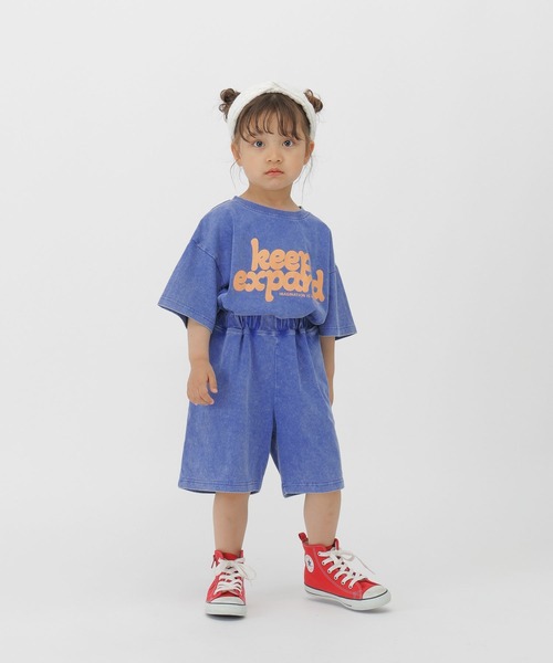 GLOBAL WORK（グローバルワーク）の「ピグメントSET UP/T/739789（つなぎ/オールインワン・キッズ・チャコールグレー/サックスブルー/キャメル・100cm/110cm/120cm）」の4枚目の写真