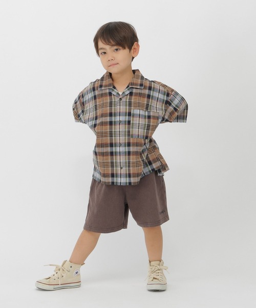 GLOBAL WORK（グローバルワーク）の「ピグメントSET UP/T/739789（つなぎ/オールインワン・キッズ・チャコールグレー/サックスブルー/キャメル・100cm/110cm/120cm）」の21枚目の写真