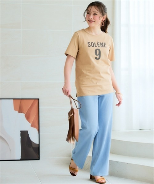 SMILE LAND(スマイルランド)の「<大きいサイズ>【汗染みしにくい】色々選べるプリントTシャツ(Tシャツ/カットソー・レディース・ブラック系1/モカ/ブラック系2/杢グレー/オフホワイト・L/LL/3L/4L/5L)」の20枚目の写真