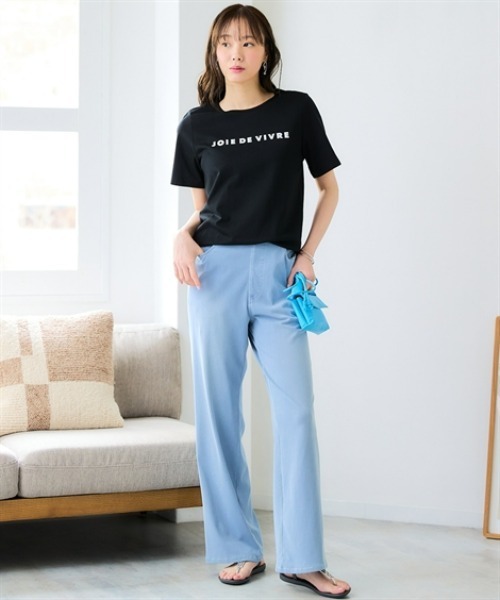 SMILE LAND(スマイルランド)の「<大きいサイズ>【汗染みしにくい】色々選べるプリントTシャツ(Tシャツ/カットソー・レディース・ブラック系1/モカ/ブラック系2/杢グレー/オフホワイト・L/LL/3L/4L/5L)」の16枚目の写真