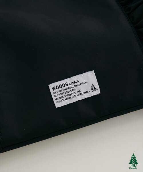 natural couture(ナチュラルクチュール)の「【WOODS×natural couture】ショルダー付きフリルトートバッグ(トートバッグ・レディース・ピンクベージュ/ブラック/アイボリー/ライトブラウン・FREE)」の9枚目の写真