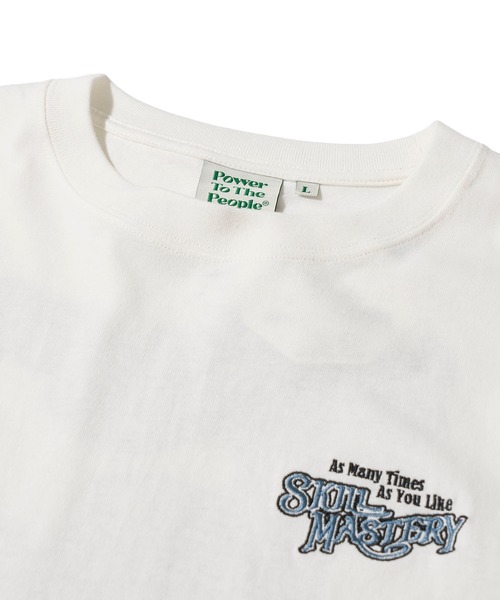 POWER TO THE PEOPLE（パワートゥーザピープル）の「【POWER TO THE PEOPLE】レトロテイスト ネコグラフィック刺繍クルーネックTシャツ / アニマル刺繍リンガーTシャツ（Tシャツ/カットソー・レディース・パープル系1/パープル系2/ホワイト系1/ブラック系1/ホワイト系2/ブラック系2・MEDIUM/LARGE/X-LARGE）」の19枚目の写真