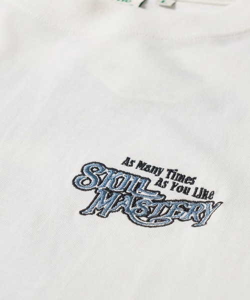 POWER TO THE PEOPLE（パワートゥーザピープル）の「【POWER TO THE PEOPLE】レトロテイスト ネコグラフィック刺繍クルーネックTシャツ / アニマル刺繍リンガーTシャツ（Tシャツ/カットソー・レディース・パープル系1/パープル系2/ホワイト系1/ブラック系1/ホワイト系2/ブラック系2・MEDIUM/LARGE/X-LARGE）」の20枚目の写真